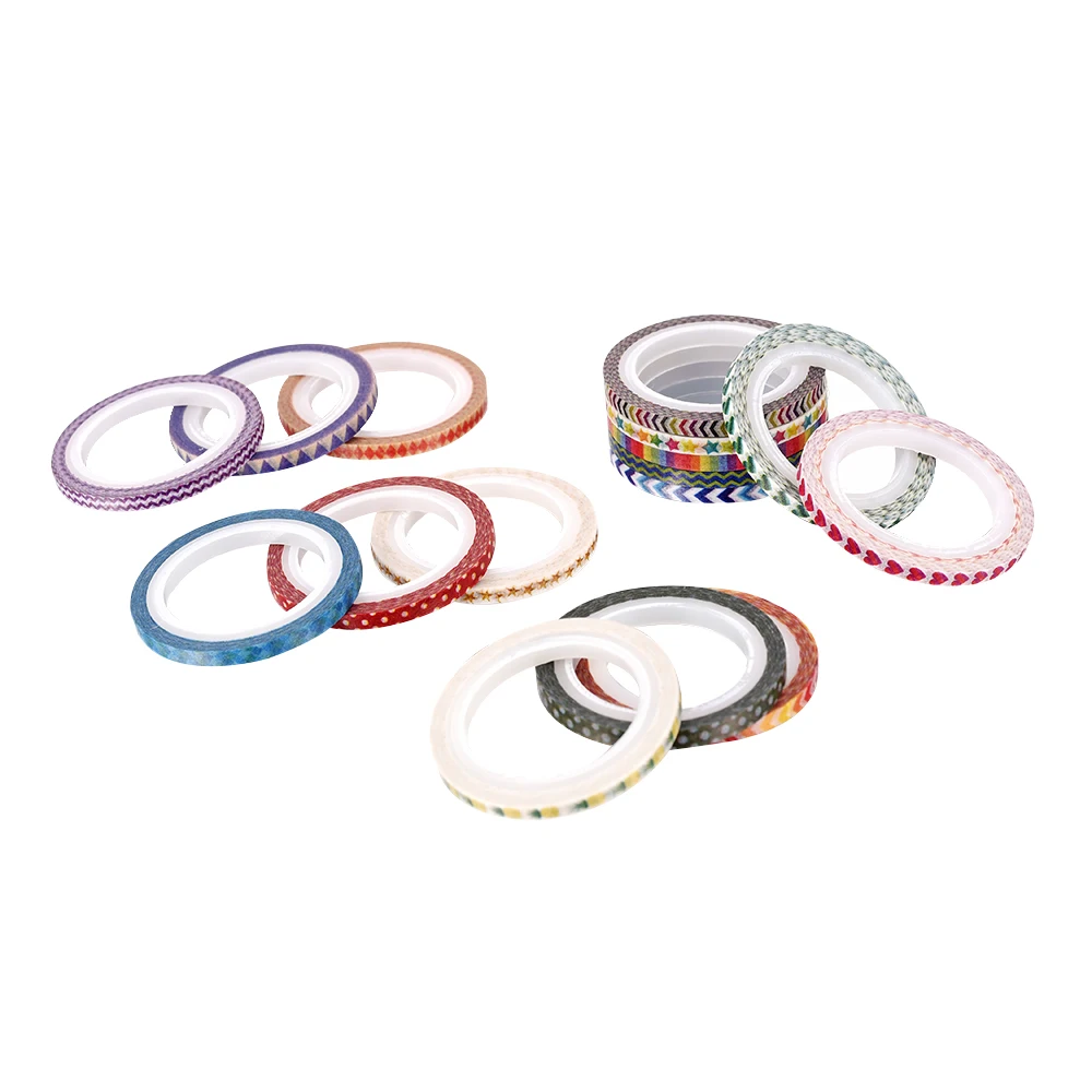 ABOOM 48 Teile/los 3 MM * 5 Mt Decoraive Papier Washi – Bild 6