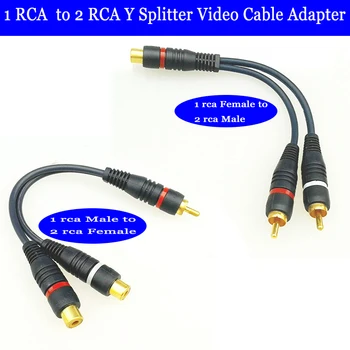 2 rca Stecker auf 1 rca Buchse ofc Audio Splitter Kabel Audio Konverter Adapter Verteiler kabel leitung