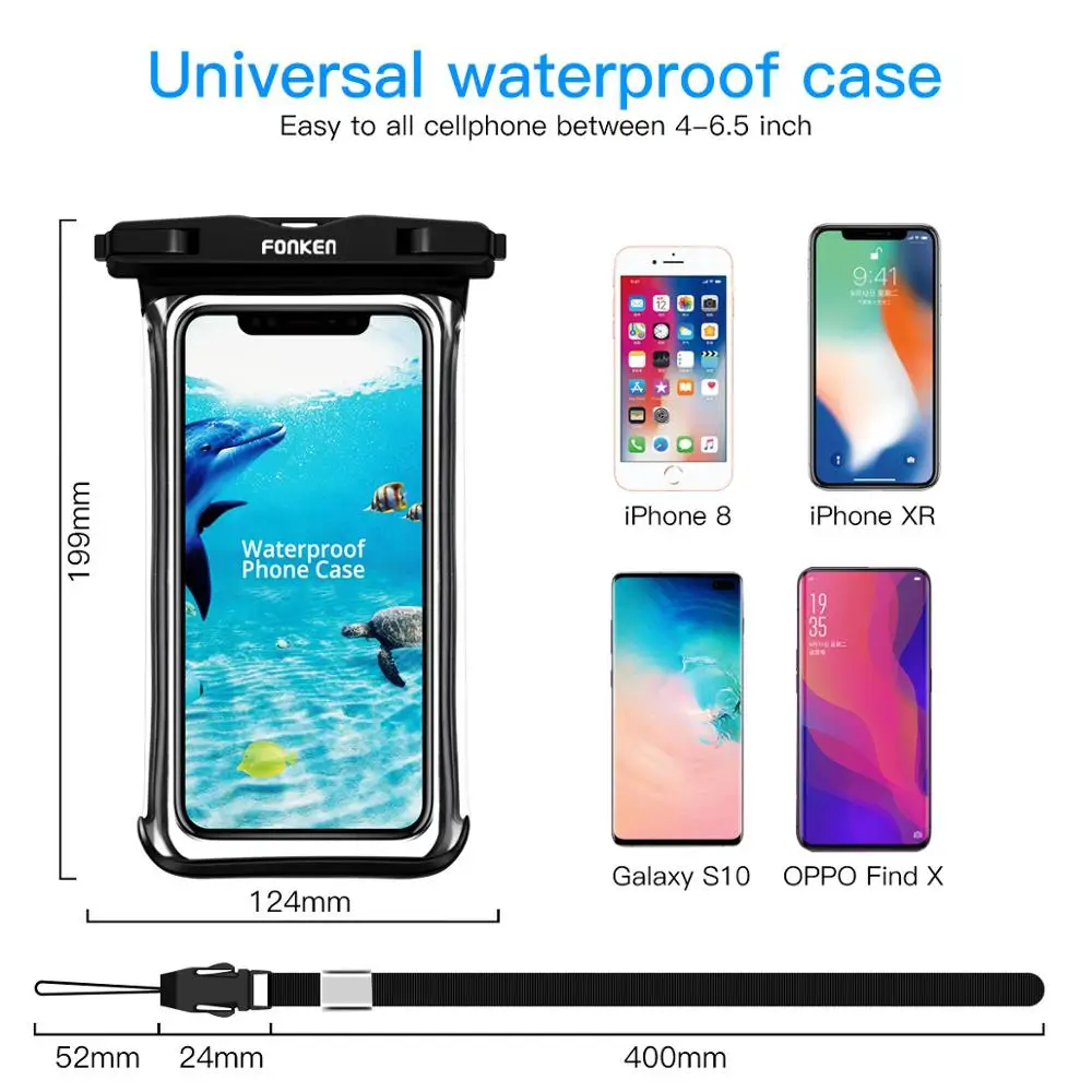FONKEN Full View Wasserdichte Hülle für Telefon Unterwasser – Bild 5