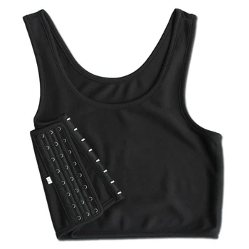 Brustbinder für Frauen, Transboy, Lesben, Korsett, Trans-Vest, Sommer-Seitenschnallen-Tanktop, Unterwäsche