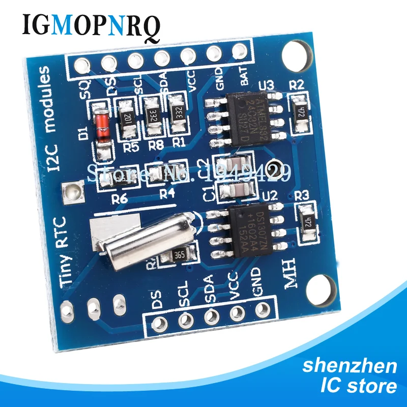 5pcs Tiny RTC I2C module 24C32 speicher DS1307 uhr RTC modul