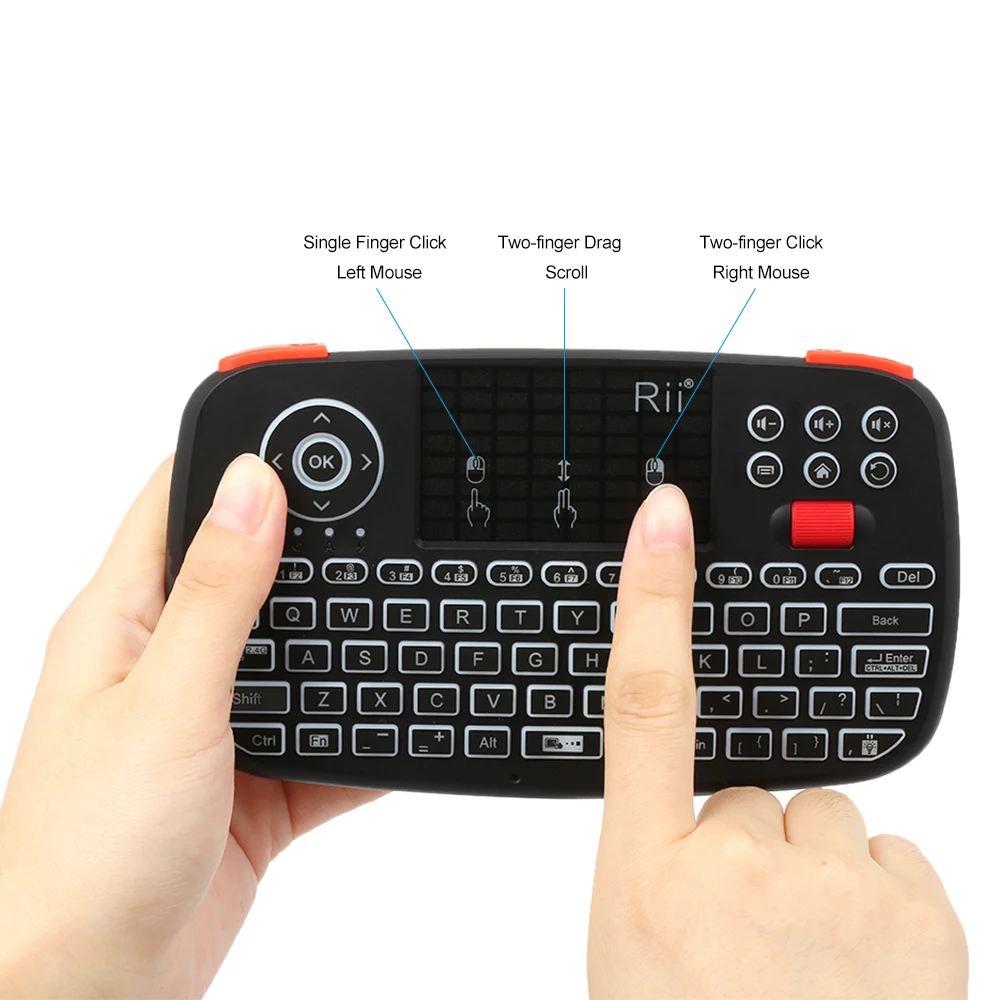 Rii i4 Mini Bluetooth Wireless Tastatur mit Touchpad 2,4 GHz – Bild 5