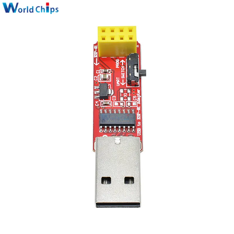 3,3 V USB zu ESP8266 ESP-01 ESP-01S Wi-Fi-Adaptermodul mit – Bild 5