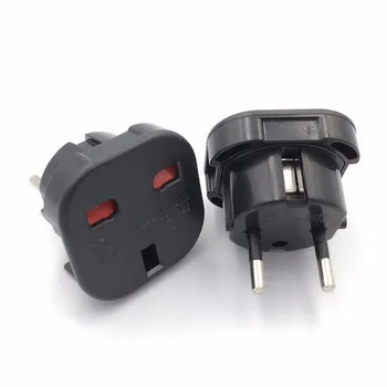 UK auf EU Steckdosenadapter 220V Euro Reisestecker Konverter AC Wandladegerät Netzteil UK British Adapter