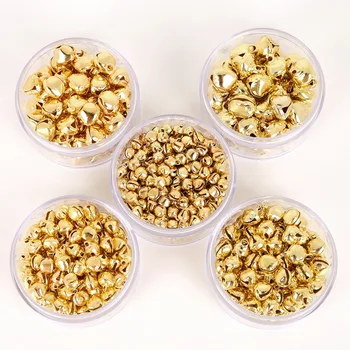 Gold Jingle Bells Eisen Anhänger Hängen Weihnachten Baum Ornamente Weihnachten Dekorationen Party DIY Handwerk