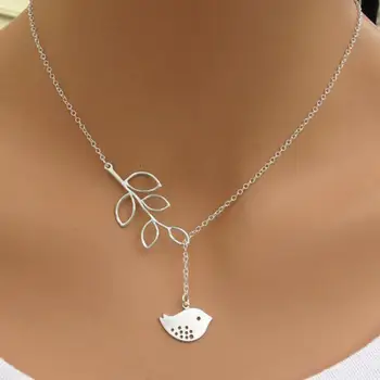 Mode Kreuz Schmuck Blätter Vogel Anhänger Halskette Maxi Aussage Halskette Für Frauen 2018 Schmuck Bijoux