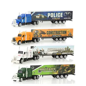 Schiebe Legierung Lkw Modell Diecast Auto Spielzeug Container Öl Lkw Tank Multi-farbe Fahrzeuge Spielzeug
