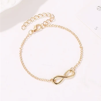 L040 Hot Minimalist Punk Vintage Bijoux Mode Charme Unendlichkeit 8 Armbänder Für Frauen Geschenk Männer Kette