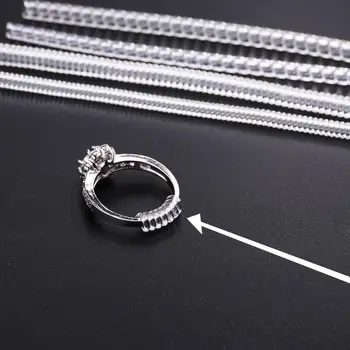 Transparent Spirale Basierend Ring Werkzeuge Frühling Spule Ring Größe Teller Schutz Spanner (4 Stück)