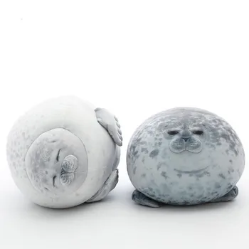 Angry Blob Seal Kissen Chubby 3D Neuheit Seelöwe Puppe Plüsch Stofftier Baby Schlafen Wurfkissen Geschenke