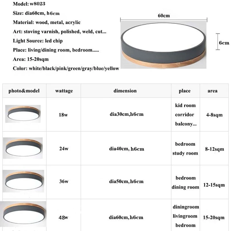 LED Decke Lichter Moderne Decken Lampe Wohnzimmer – Bild 6