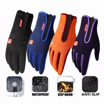 Warme Winterhandschuhe für Herren und Damen, Touchscreen, wasserabweisende Handschuhe, Snowboard, winddicht