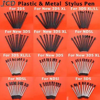 JCD 10PCS Metall Teleskop Stylus Kunststoff Stylus Touchscreen Stift für 2DS 3DS Neue 2DS LL XL Neue 3DS XL LL