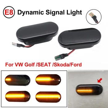 Dynamische LED-Seitenmarkierungs-Signalleuchte für SEAT Leon 1P Ibiza Mk3 6L Mk4 6J Toledo Exeo Limousine