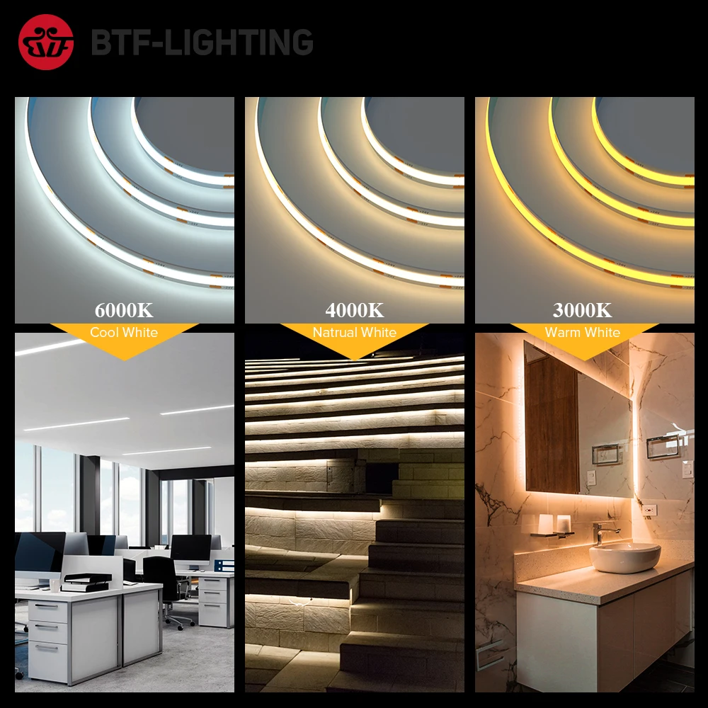 FCOB LED-Streifenlicht 336 480 528 LED, hohe Dichte – Bild 3