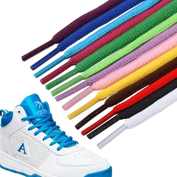 Sport-Schnürsenkel für Herren und Damen, Farbe: flache, halbrunde Schnürsenkel, geeignet für alle Schuhe
