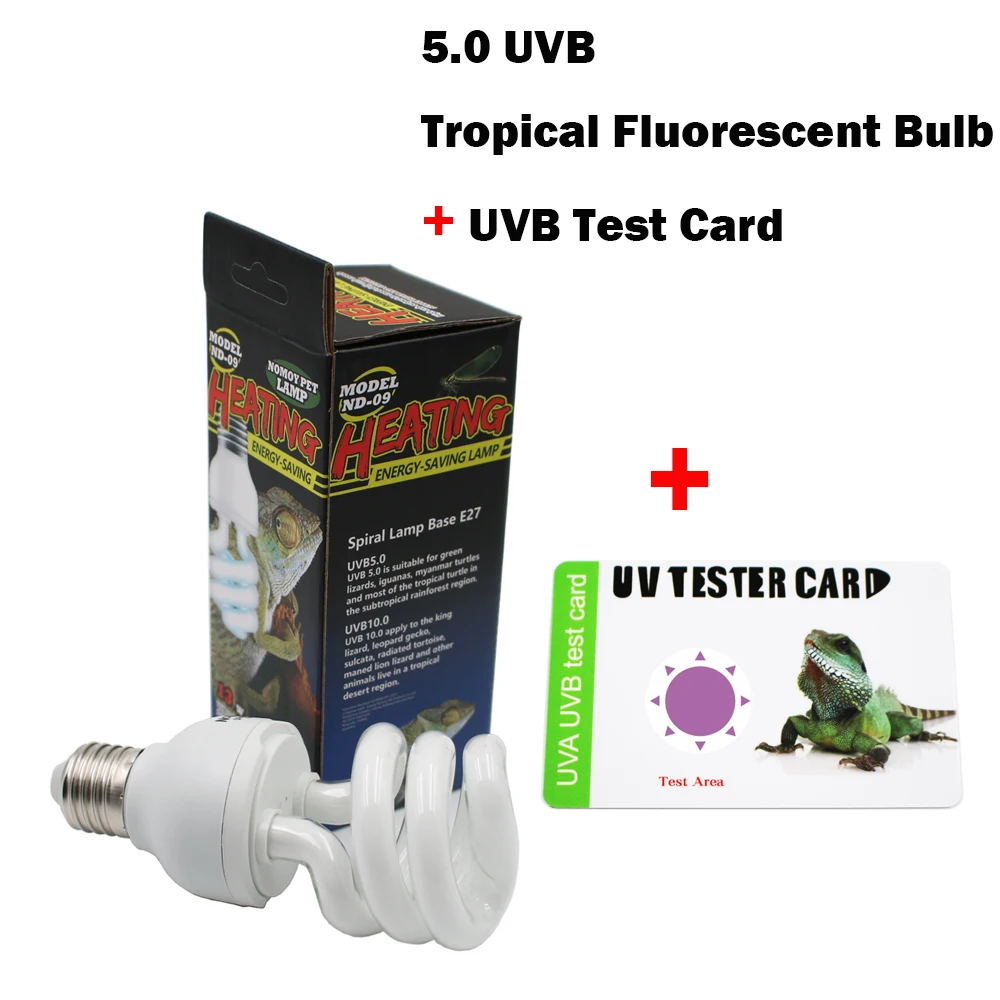 Reptil 5,0 UVB Lampe Birne Licht 13W 110/220V Reptilien