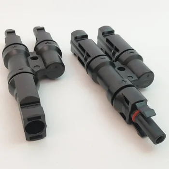 Stecker 1 Paar Solar PV Multi Parallel Branch Connectors PV-Modul-Panel-Stecker männlicher und weiblicher