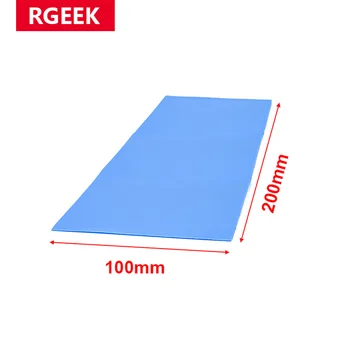RGEEK 6,0 Leitfähigkeit W/mK 100*200mm CPU Kühlkörper Thermal Pad Prozessor Kühlung Silikon Pad Zubehör