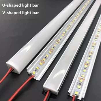 LED-Aluminium-starre Lichtleiste DC12V 50 cm 20 Zoll U/V-Form 5730 36 LEDs LED-Aluminiumkanal