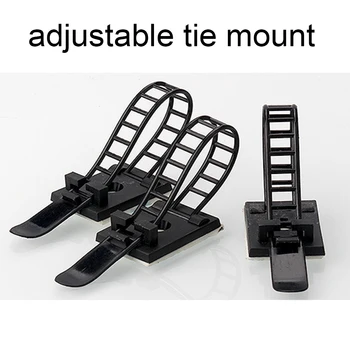 Kabelbinder Halterungen 10 stücke Kabel Clips 18*25 Clamp Für Draht Krawatte Kabel Halterung Einstellbare