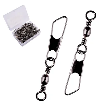 Schachtel Messing Barrel Angeln Wirbel Solide Ringe Angeln Pin Linie Stecker Angelhaken (50 Stück)