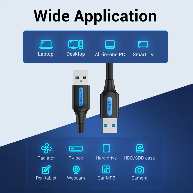 USB 3.0 Kabel A-Stecker auf A-Stecker – Bild 3
