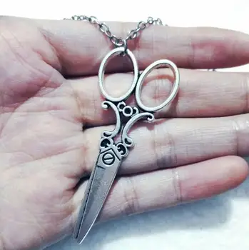 Scissor Halsketten Vintage Anhänger Halskette Punk Gothic Goth Für Frauen Männer Schmuck Geschenk