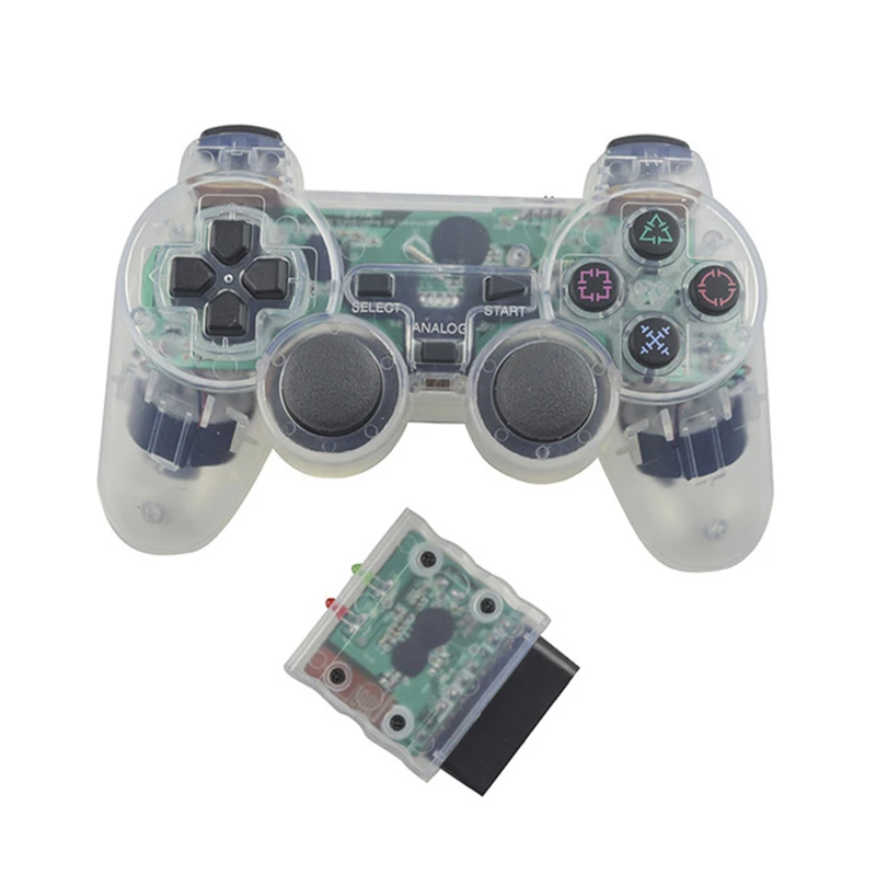 Transparenter kabelloser Gamepad für PS2, 2,4 G – Bild 6