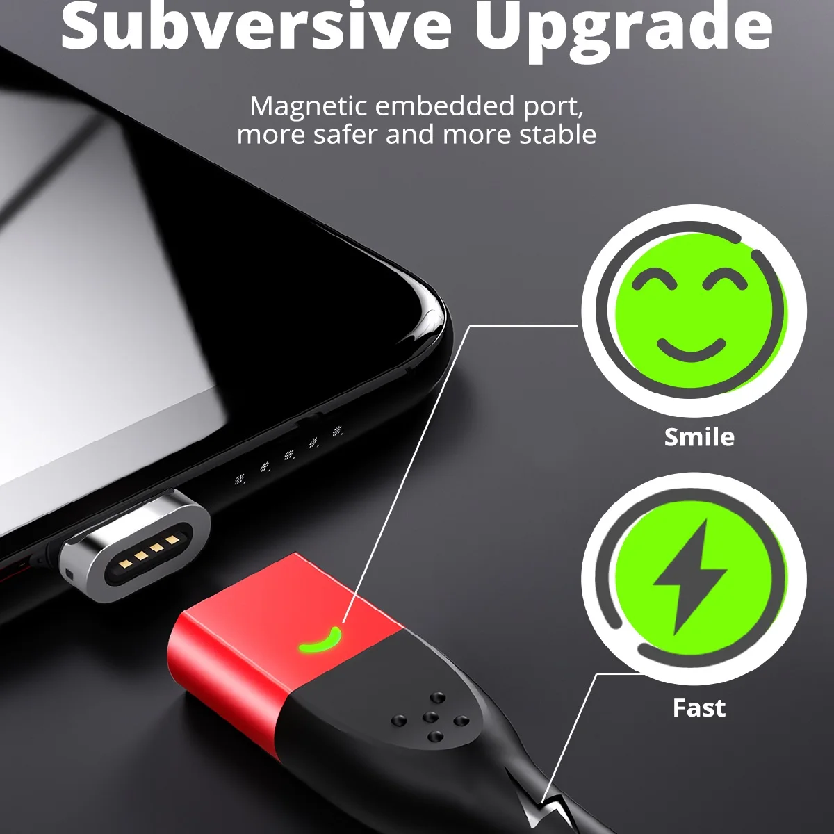 Magnetisches Ladekabel mit USB-C und Micro-USB Stecker für – Bild 6