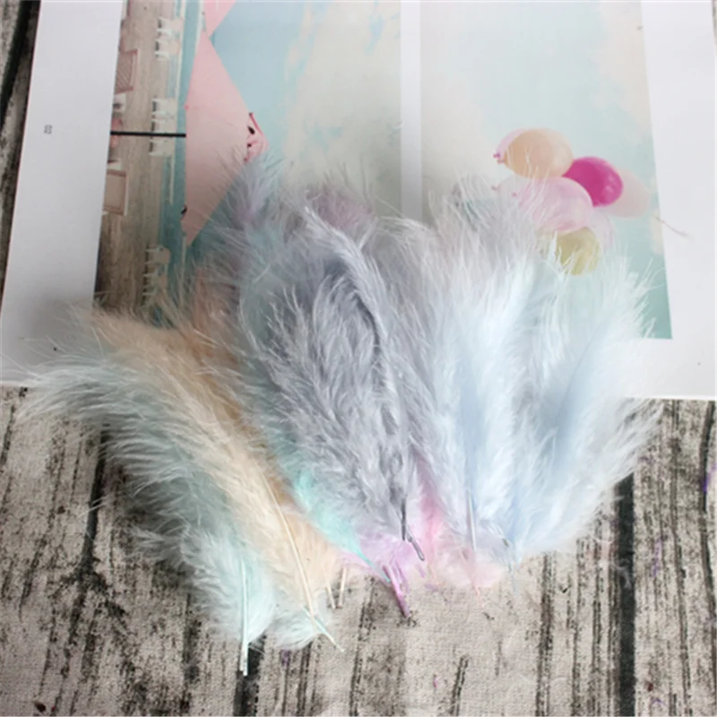 Natürliche Federn 4-6 Zoll 10-15 cm Türkei Marabou Feder – Bild 3