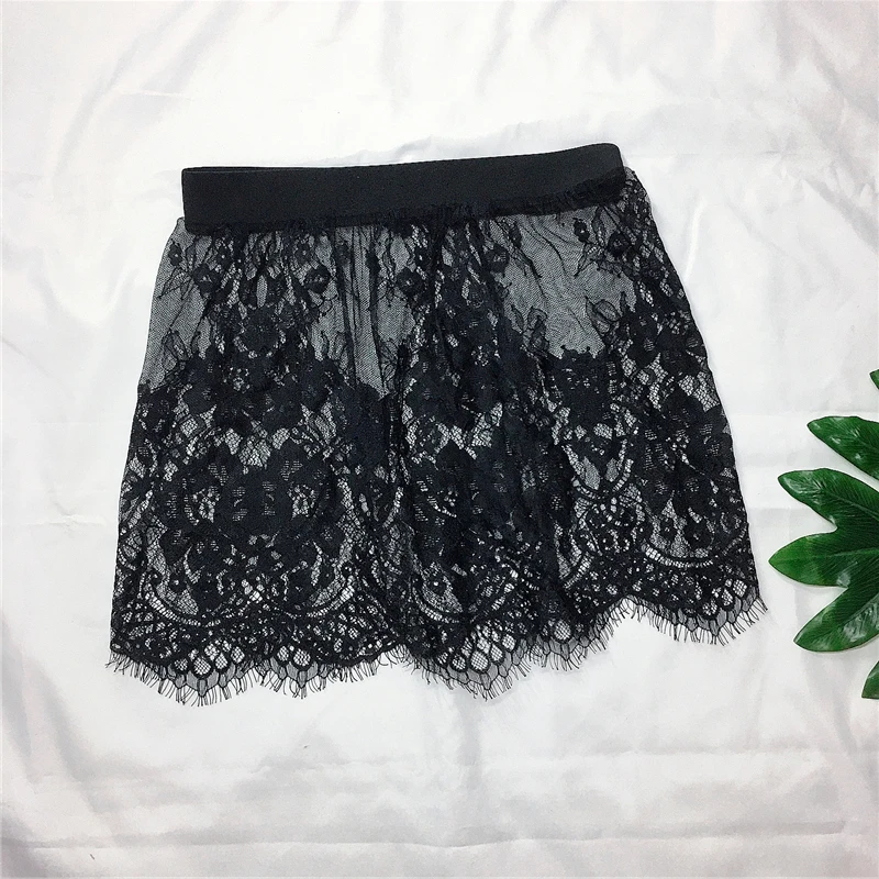 Minirock Sexy Transparente Spitze Mesh Rock Shirt Extender