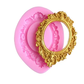 Krone Relief Rahmen Silikon Form Fondant Form Kuchen Dekorieren Werkzeuge Schokolade Gumpaste Formen Backen