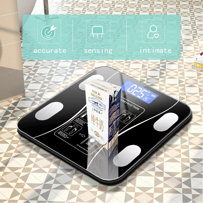 Körperfett waage Smart Wireless Digital Bad Gewichts waage – Bild 4
