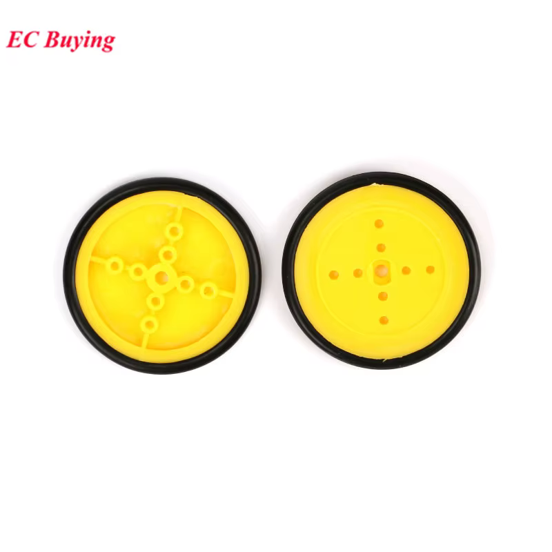 2-50Pcs Intelligente Kleine Smart Auto Gelb Rad Reifen – Bild 3