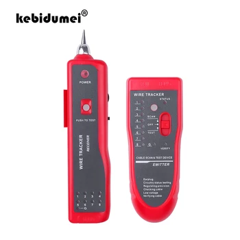 Kebidumei Ethernet LAN Netzwerkkabeltester RJ11 RJ45 Cat5 Cat6 Telefondraht Tracker Tracer Toner Detector Line