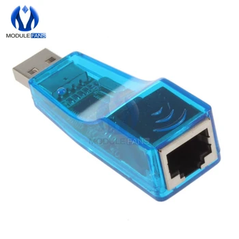 Ethernet 10/100Mbps Netzwerk Karte Adapter USB 2,0 Zu LAN RJ45 Für Win7 Für Win8 Für Android Tablet PC Blau