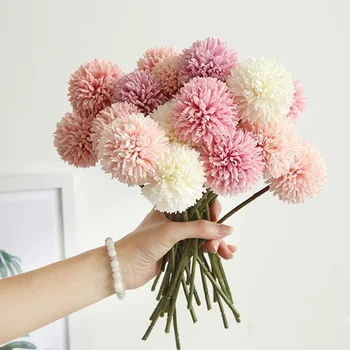 Hortensien Künstliche Blumen Bouquet Für Home Schlafzimmer Dekor Hochzeit Dekoration Handwerk Vasen Blume