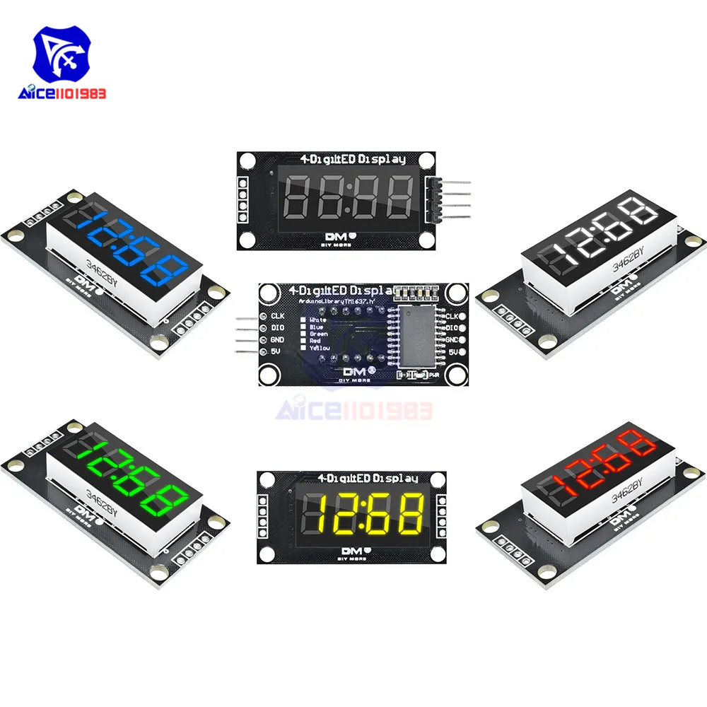 TM1637 0,36 Zoll 4-Bit Digital-Röhren-LED-Anzeige