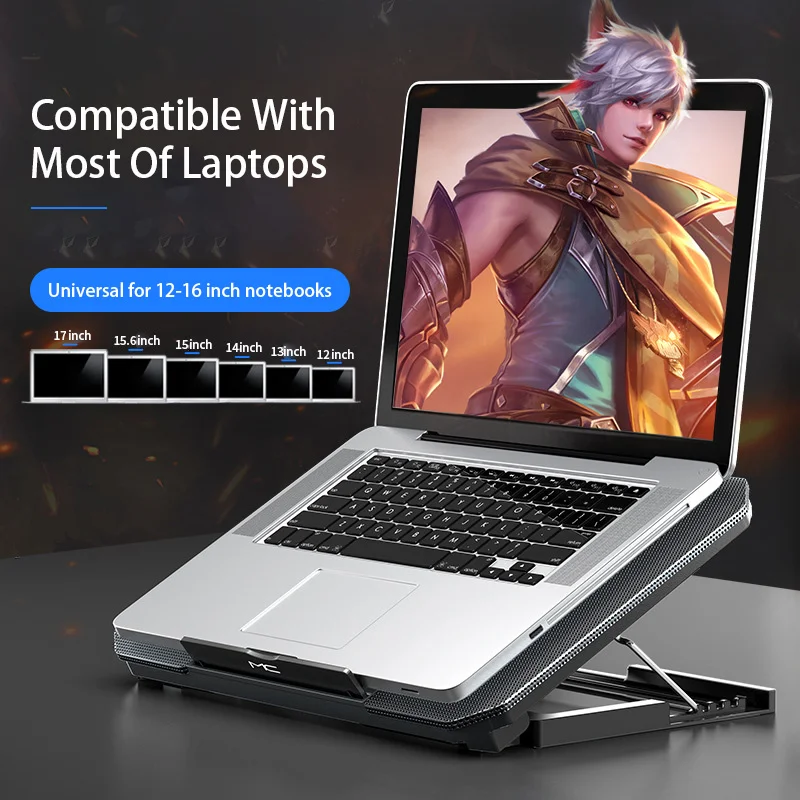 Gaming-Laptop-Kühler, große Größe, für 12–16 Zoll Notebooks – Bild 3