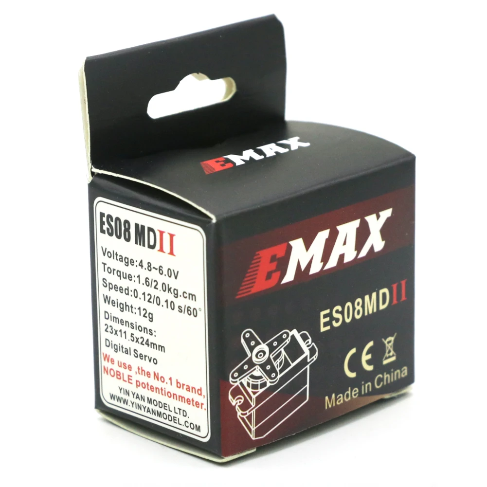 4PCS Emax ES08MD ES08MDII 4-6,0 V 2kg Metall Getriebe Mini – Bild 6