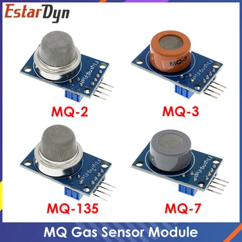 MQ-2 MQ-3 MQ-7 MQ-135 Sensor-Modul zur Erkennung von Rauch, Methan und Flüssiggas für Starter-DIY-Kit