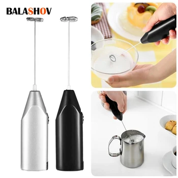 Drahtlose Milch Schäumer Kaffee Schneebesen Mixer Elektrische Mixer Schneebesen Mini Edelstahl-düse Griff