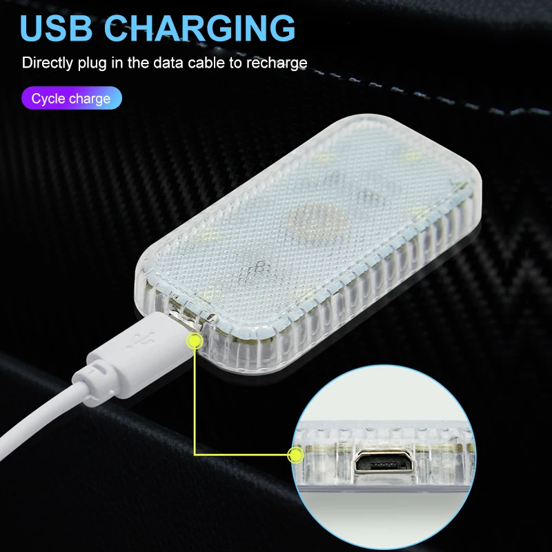 LED Touch Licht Mini Drahtlose Auto Innen Beleuchtung Auto – Bild 2