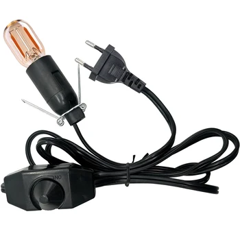 Himalaya-Salz-Lampenkabel mit Dimmerschalter, E14-Hängelampenfassung, Glühbirnenfassung, EU-Stecker, 1,8 m