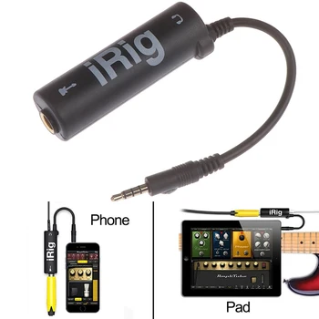 Gitarren-Interface I-Rig Konverter Ersatz-Gitarre für Smartphone Gitarren-Audio-Interface Gitarren-Tuner