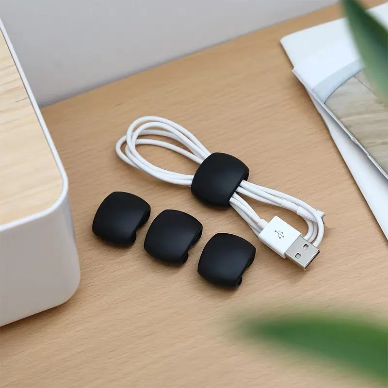 Kabel Wickler Kabel Organizer Clips Maus Draht Kopfhörer – Bild 4