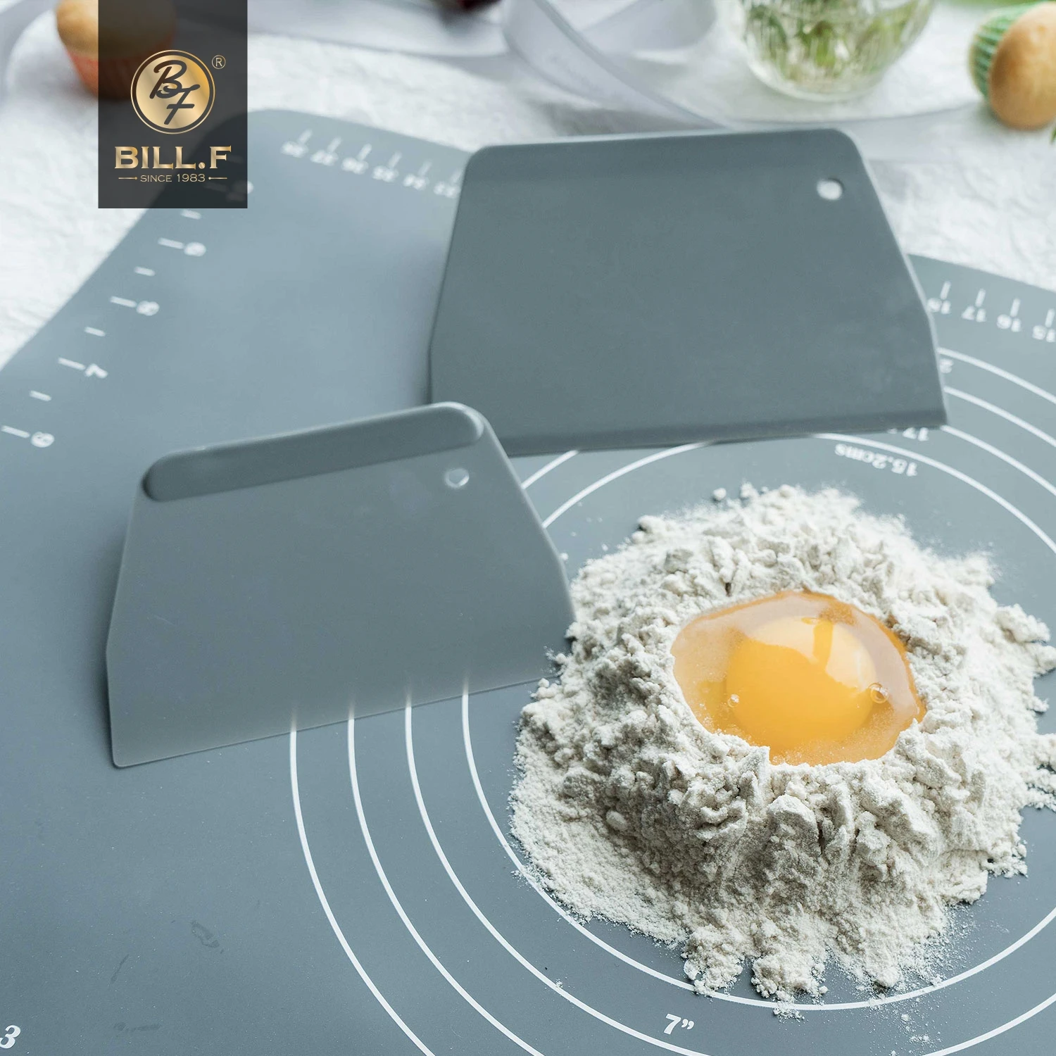2pc Kunststoff Kuchen Creme Spatel Teig Butter Teig Schaber – Bild 3