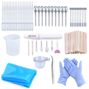 Epoxidharz-Werkzeug-Set, Harzform-Werkzeug-Set, Werkbänke, Kunststoffbecher, Bohrausrüstung, Holzstab