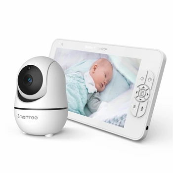 SM70 7-Zoll-Video-Babyphone, 1080P HD-Display, IPS, 24 Stunden Akkulaufzeit, 300 m Reichweite, Split-Modus